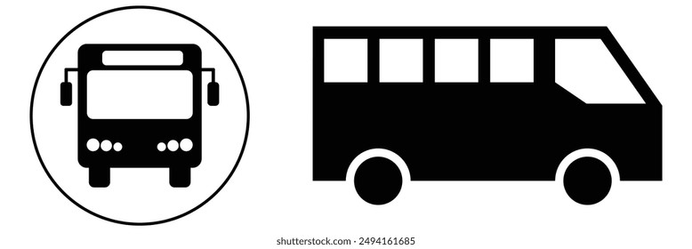 Bus icon vector for web and mobile app. bus sign and symbol. transport symbol design eps 10