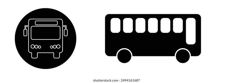 Bus icon vector for web and mobile app. bus sign and symbol. transport symbol design eps 10