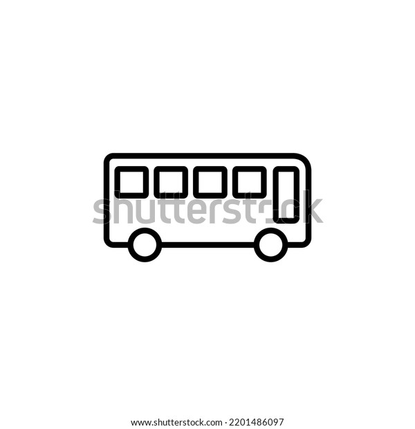 Bus icon vector for web and mobile app. bus sign\
and symbol. transport\
symbol