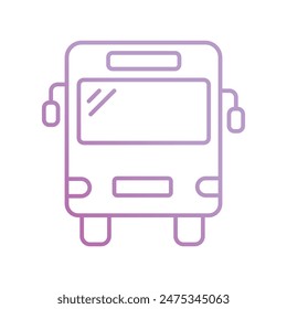 bus icon with white background vector stock illustration