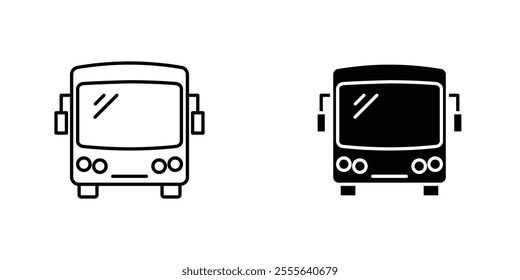 Bus icons for app and websites.