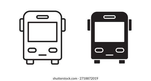 Bus icons sign vectors. suitable for web, app, infographic, etc