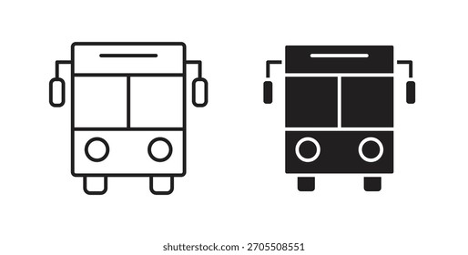 Bus icons for use web design,logo.Symbol illustration.