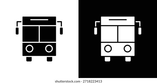 Bus icons. Vector Template Illustration Symbol Pixels Perfect