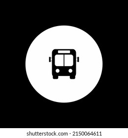 Diseño plano de plantillas vectoriales de iconos de bus