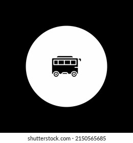 Bus Icons Vector Templates Flat Design