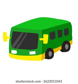 Bus illustration in doodle style	