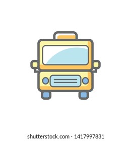 bus illustration icon - vector eps10