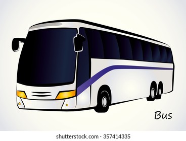 Bus Illustration Vector Stock Vector (Royalty Free) 357414335 ...