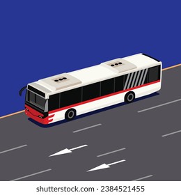 Ilustración de bus, vector, transporte, bus