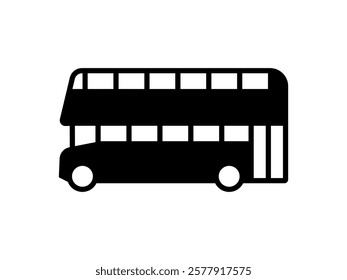 Bus iocn set. Vector illustration.