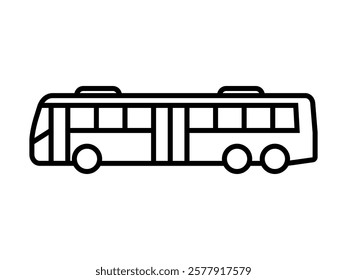 Bus iocn set. Vector illustration.