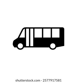 Bus iocn set. Vector illustration.