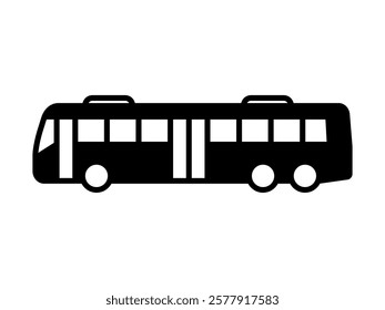 Bus iocn set. Vector illustration.