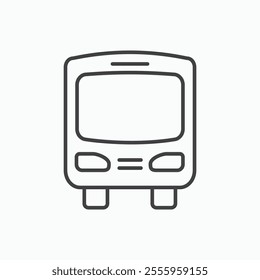 Bus isolated icon. vector illustration.