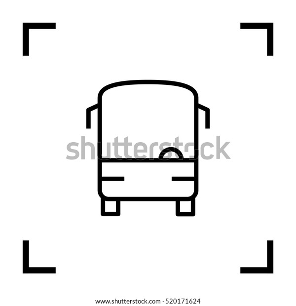 bus isolated minimal\
icon. bus graph line vector icon for websites and mobile\
minimalistic flat design.