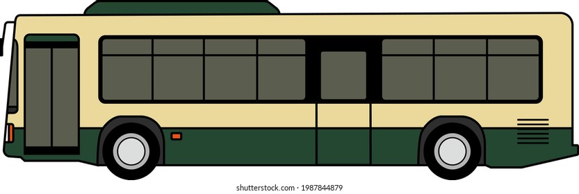 A Bus isolated vector illustration.