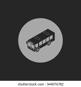 bus isometric 3d icon