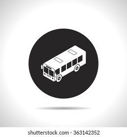 bus isometric 3d icon