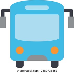 A bus is a large, motorized vehicle designed to transport passengers, typically on scheduled routes. It can carry a significant number of people, providing an efficient, cost-effective means of public