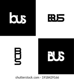 diseño original del logotipo de la letra del bus