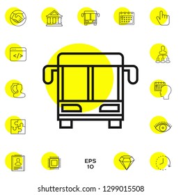 Bus line icon