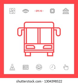 Bus line icon