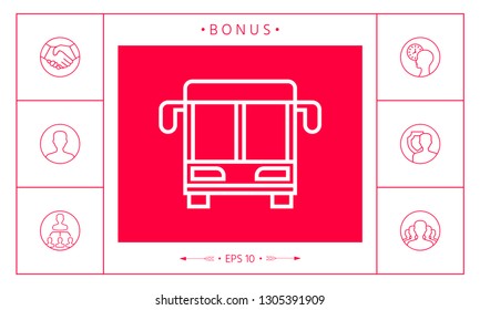Bus line icon