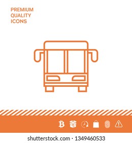 Bus line icon