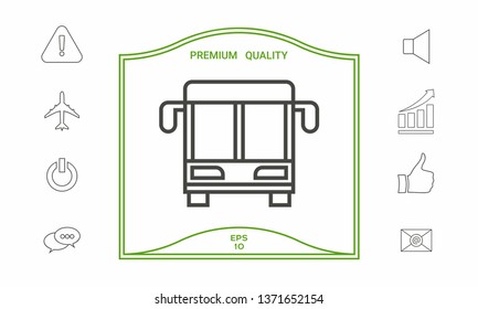 Bus line icon