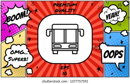 Bus line icon