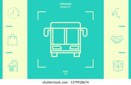 Bus line icon