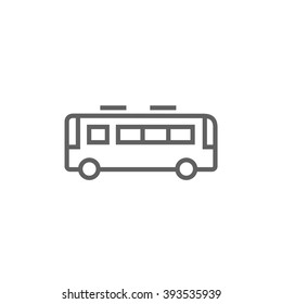 Bus line icon.