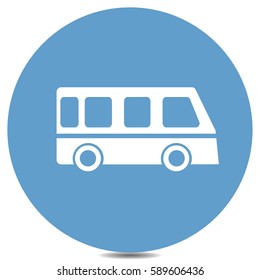 icono de línea de bus