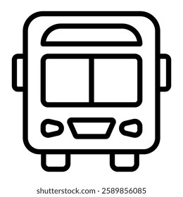 Bus Line Icon Design For Personal And Commercial Use