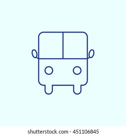 Bus Line icon. Eps-10.