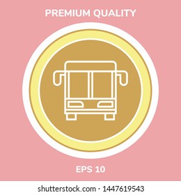Bus line icon. Graphic elements for your design