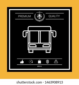 Bus line icon. Graphic elements for your design