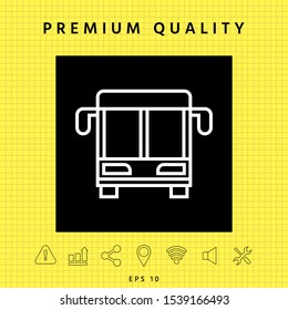 Bus line icon. Graphic elements for your design