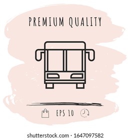 Bus line icon. Graphic elements for your design