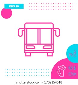 Bus line icon. Graphic elements for your design