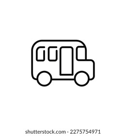 Bus line icon isolated on white background