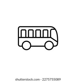 Bus line icon isolated on white background