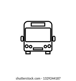 Bus line icon, logo isolated on white background