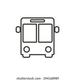 Bus  line icon  on white background. Vector illustration.
