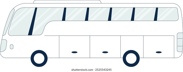 Bus line icon. Public transport. Passenger vehicle