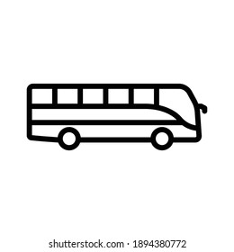 Bus line icon. simple design editable. Design template vector