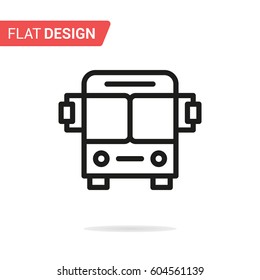 Bus line icon. Vector