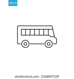 Bus line icon Vector illustration
