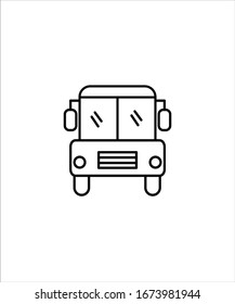 icono de línea de bus,icono de diseño de la mejor línea vectorial.